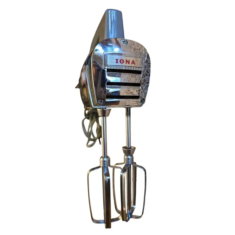 Iona Stainless Steel Vintage Electric Hand Mixer With Imperfections Works